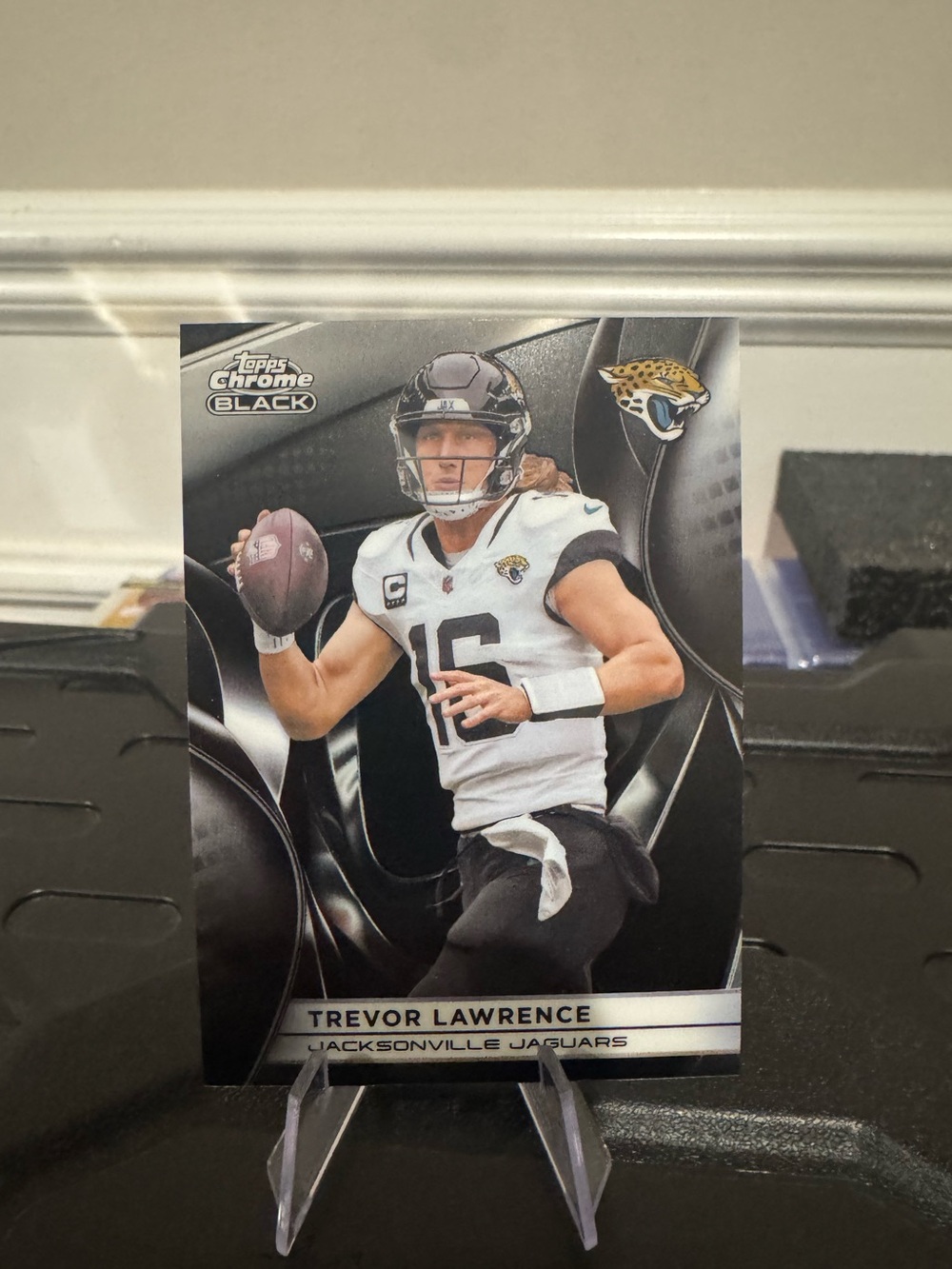 🔥 2025 Trevor Lawrence Topps Chrome Black Card. #jacksonvillejaguars